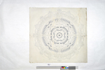 Deckenrosette in Grau und Weiß