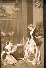 Supraporte "Der geheime Liebesbrief"