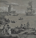 Panoramatapete "Vues de Venise". Bahn 7: "Pêcheurs d