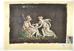 Supraporte mit Krieger, Frau und Kind