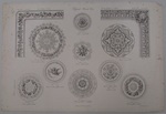 Verkaufslithographie "Plafonds. Planche N.° 9"